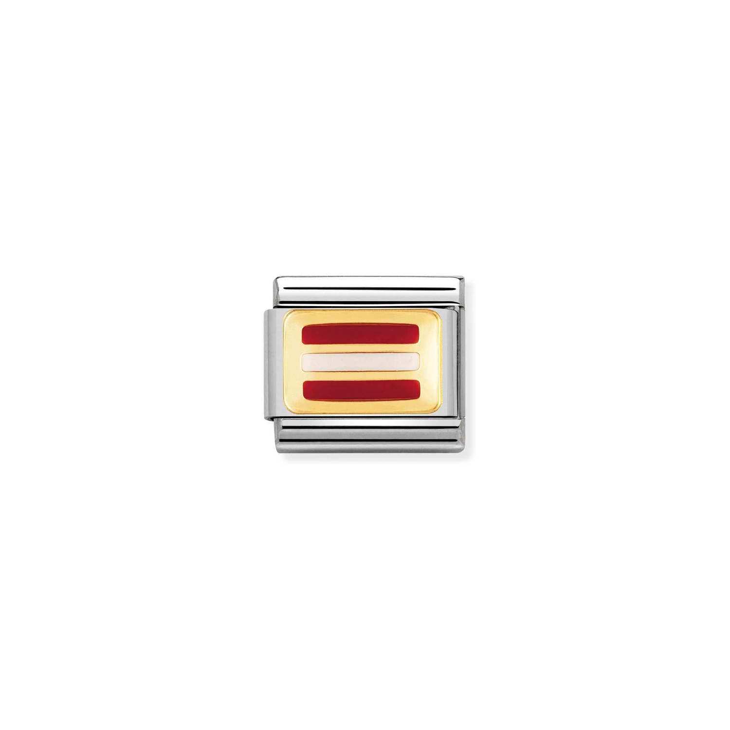 Nomination Classic EUROPE FLAG Gold AUSTRIA Charm