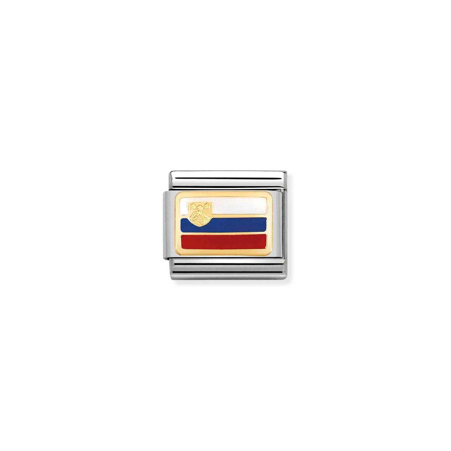 Nomination Classic EUROPE FLAG Gold SLOVENIA Charm
