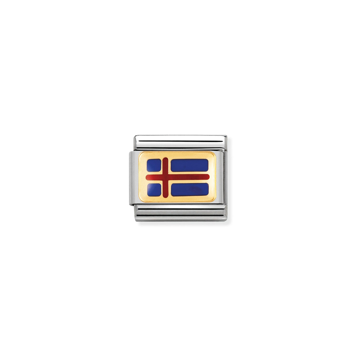 Nomination Classic EUROPE FLAG Gold ICELAND Charm