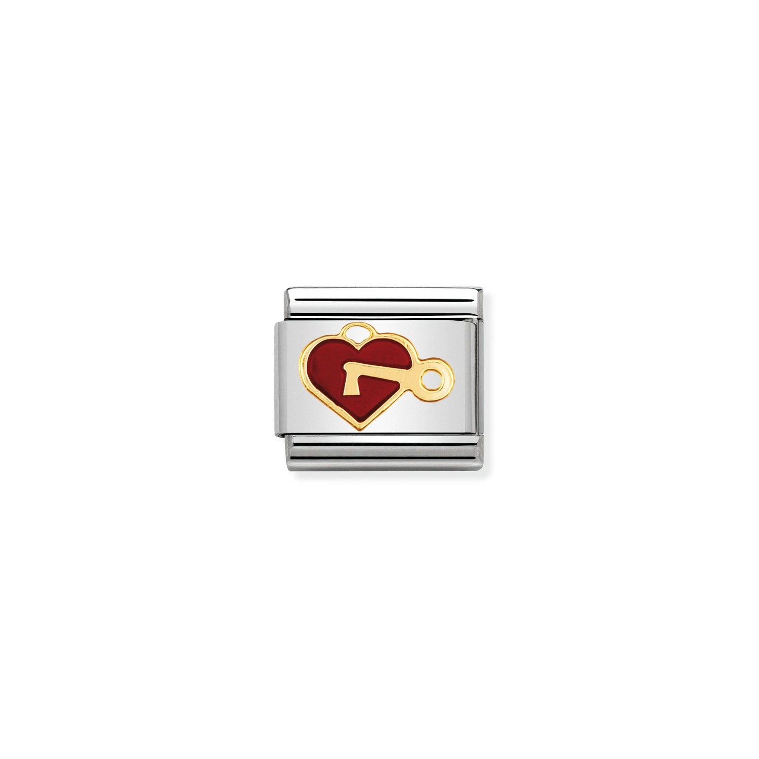 Nomination Classic Gold Heart with key Charm