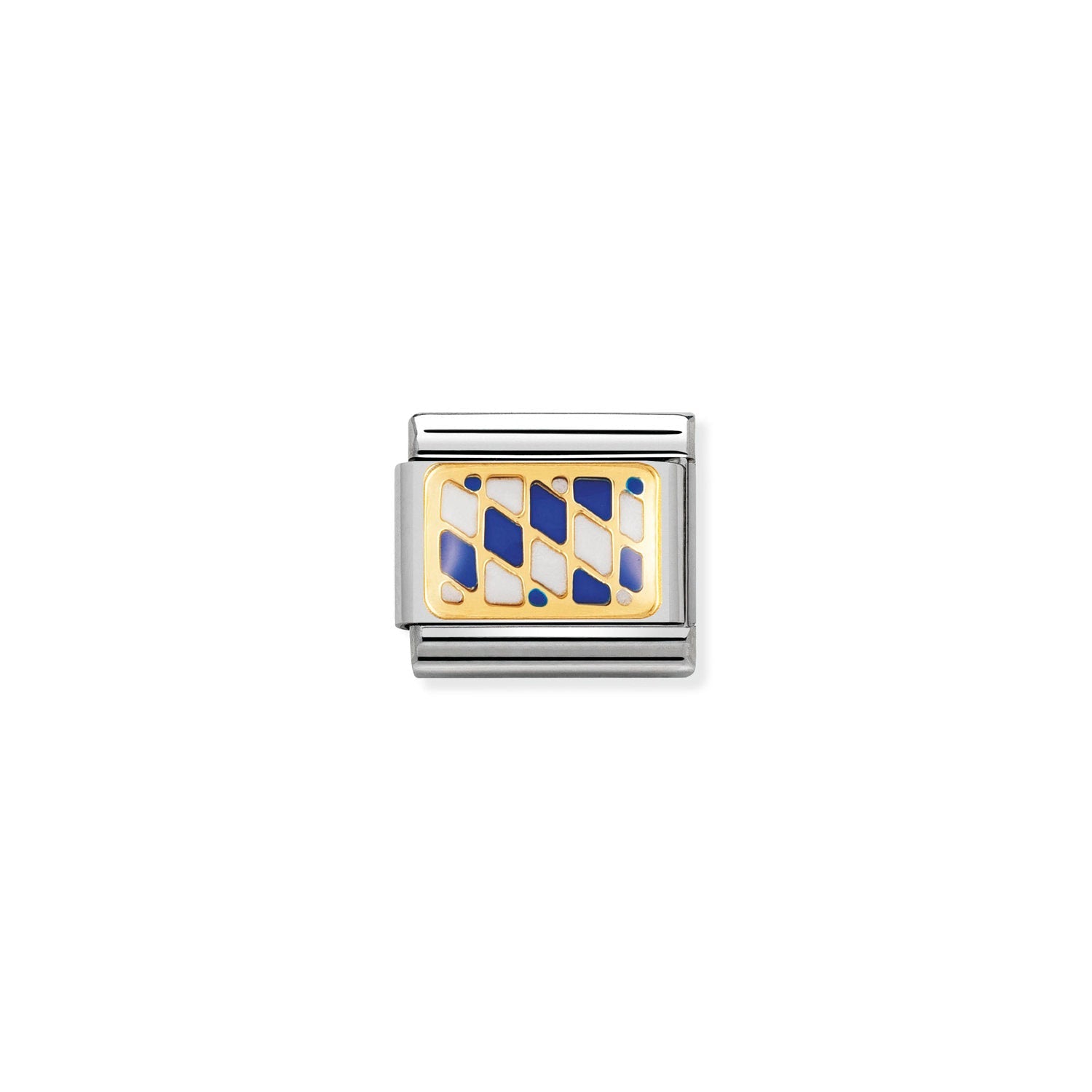 Nomination Classic EUROPE FLAG Gold BAVARIAN flag Charm