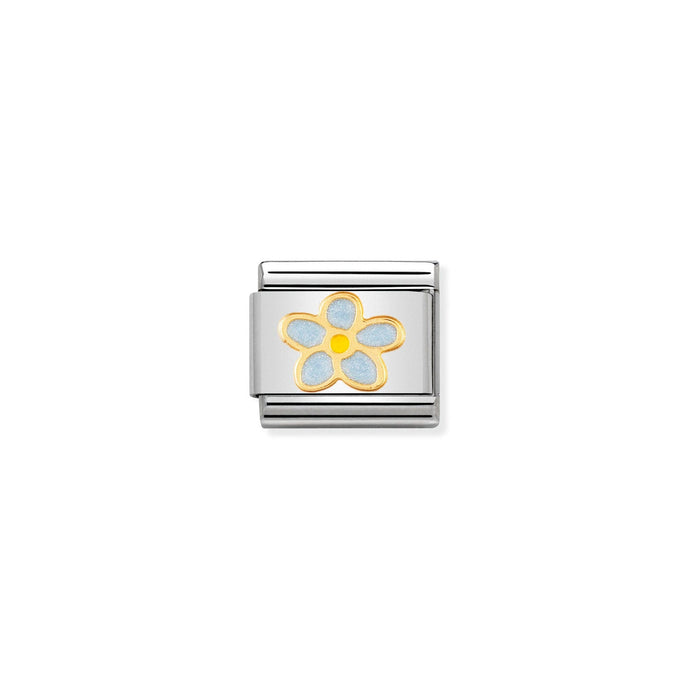 Nomination Classic Gold Forget-me-nots Charm