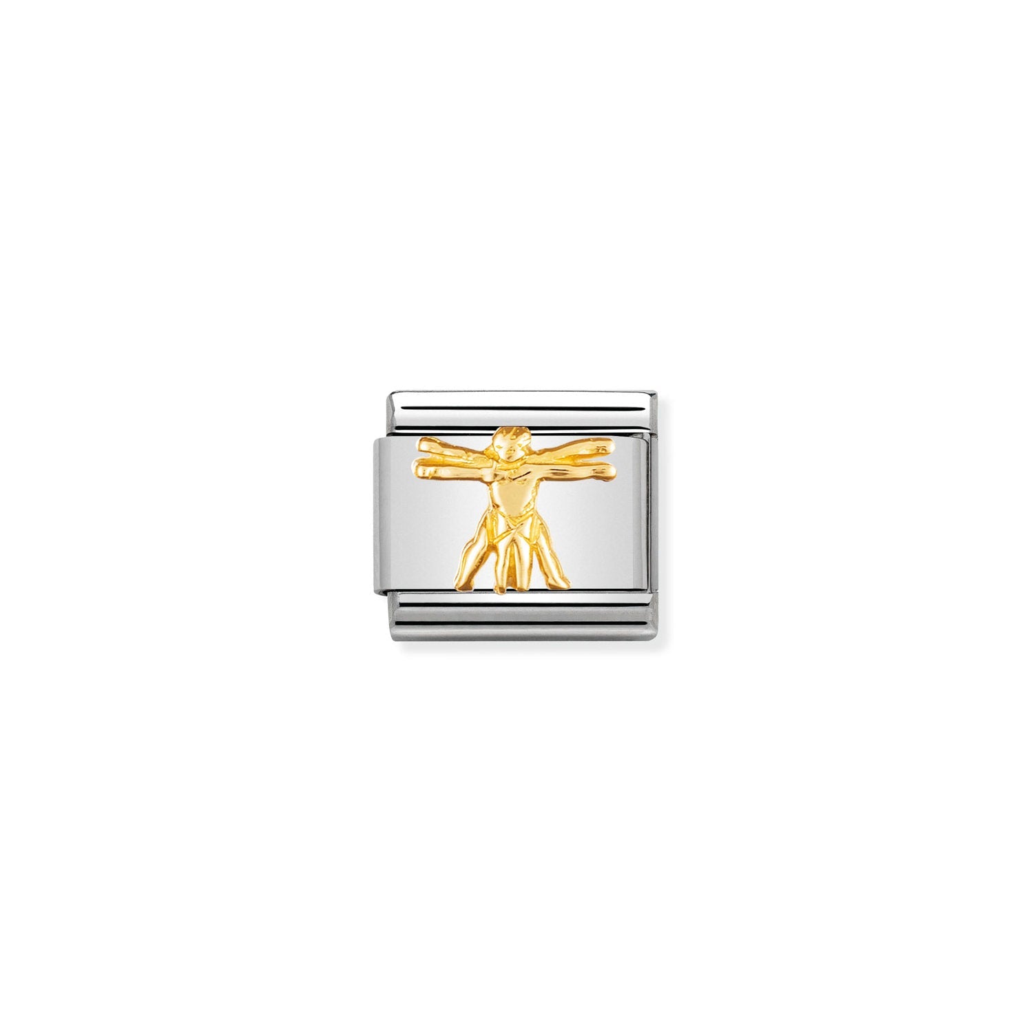 Nomination Classic Gold Vitruvian man Charm