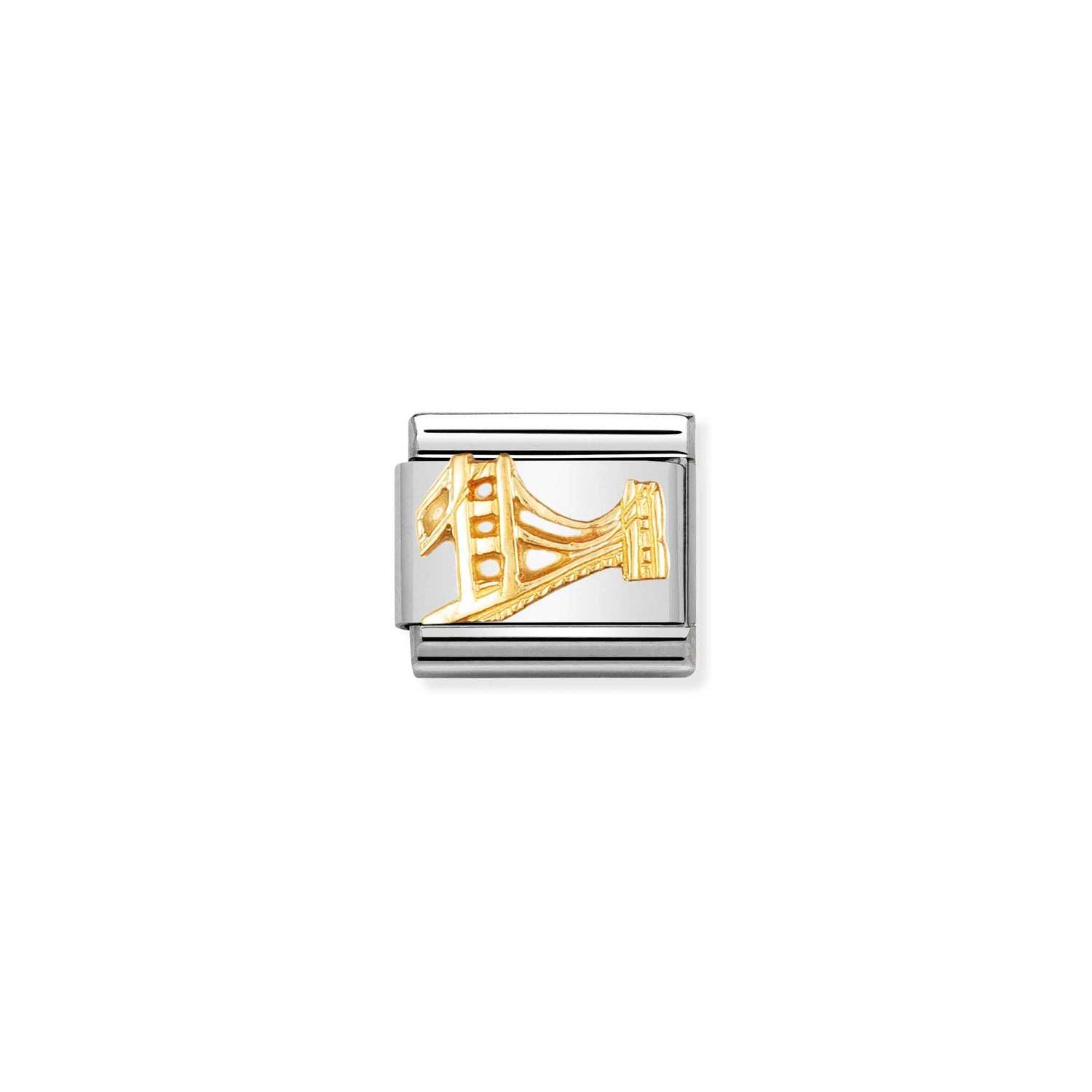 Nomination Classic Gold Golden Gate Bridge Charm