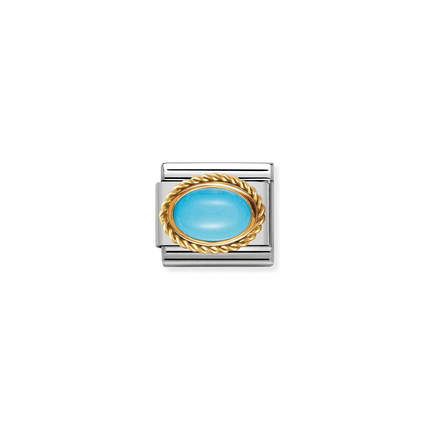 Nomination Classic HARD STONES Gold TURQUOISE Charm
