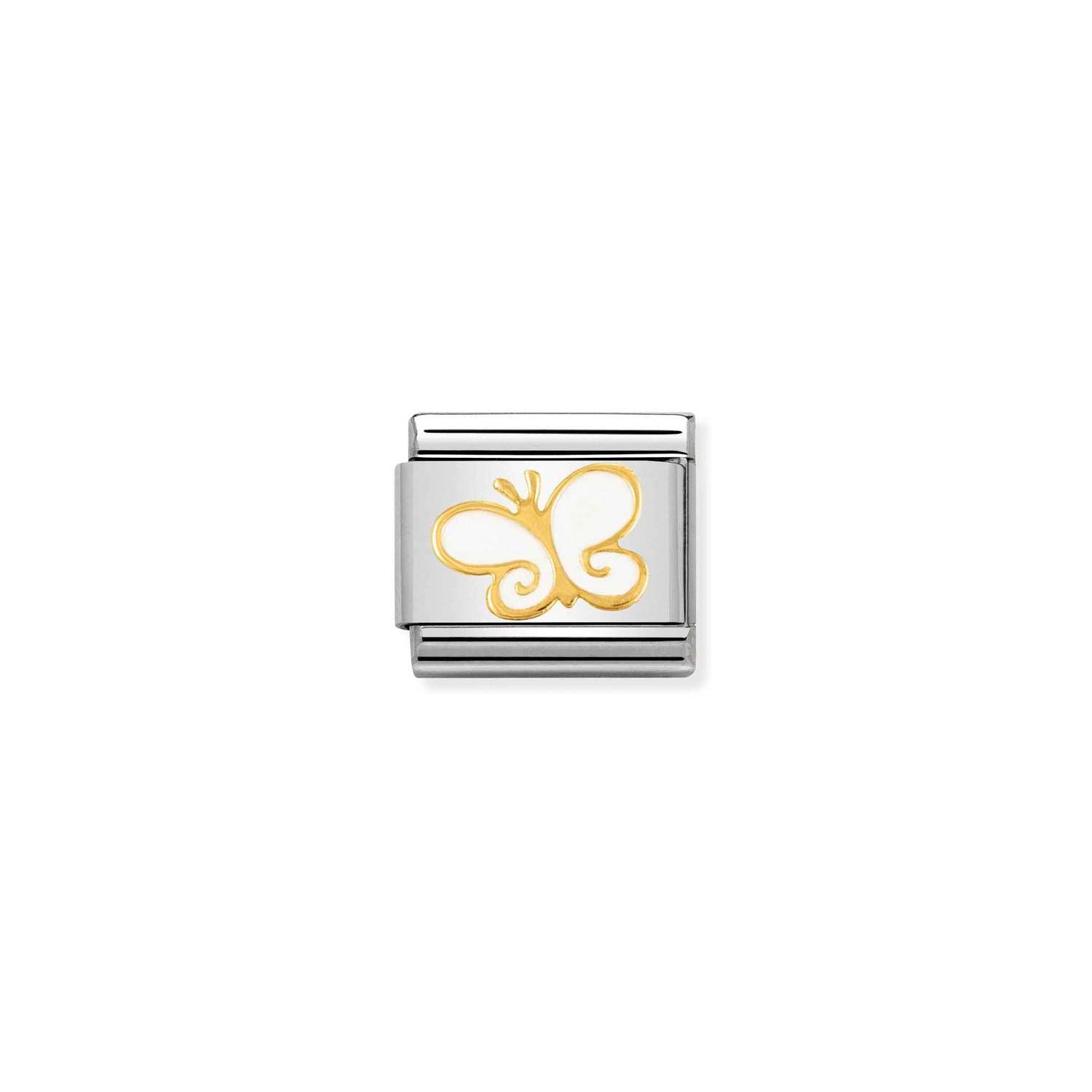 Nomination Classic  Gold Butterfly Charm