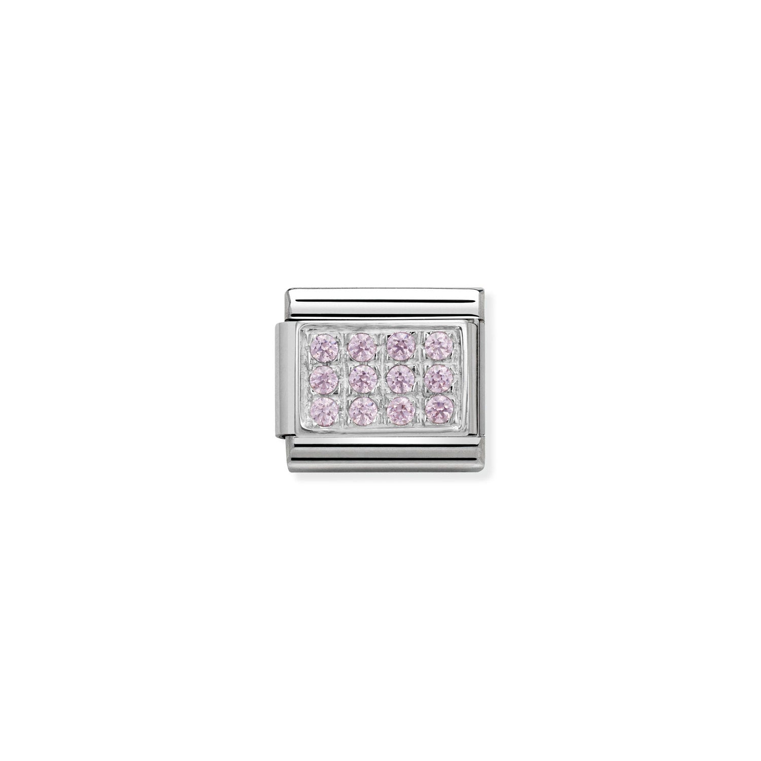 Nomination Classic Silver Pink CZ Charm