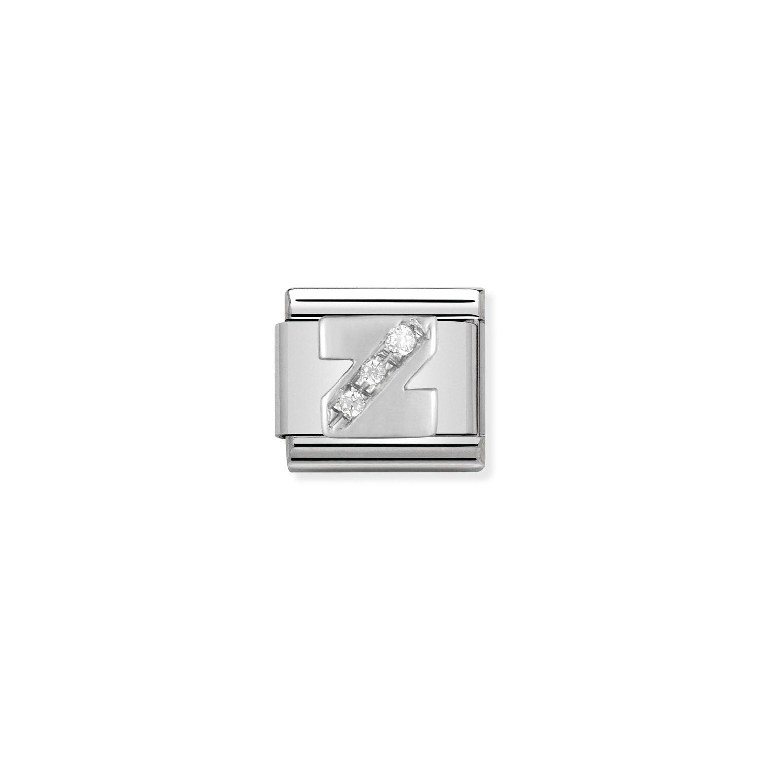 Nomination Classic Alphabet Silver and Cubic Zirconia Z Charm