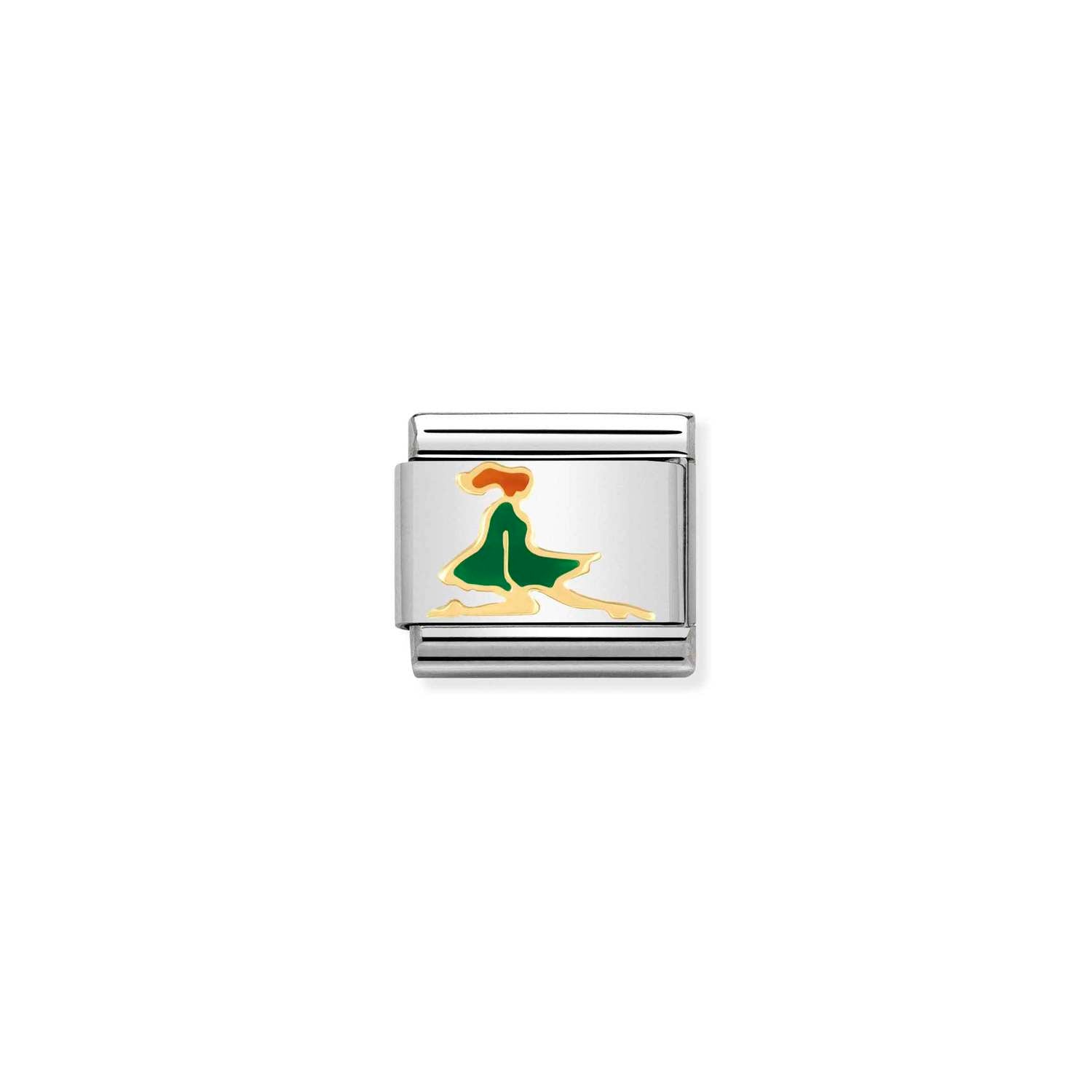 Nomination Classic Gold Irish dancer Charm