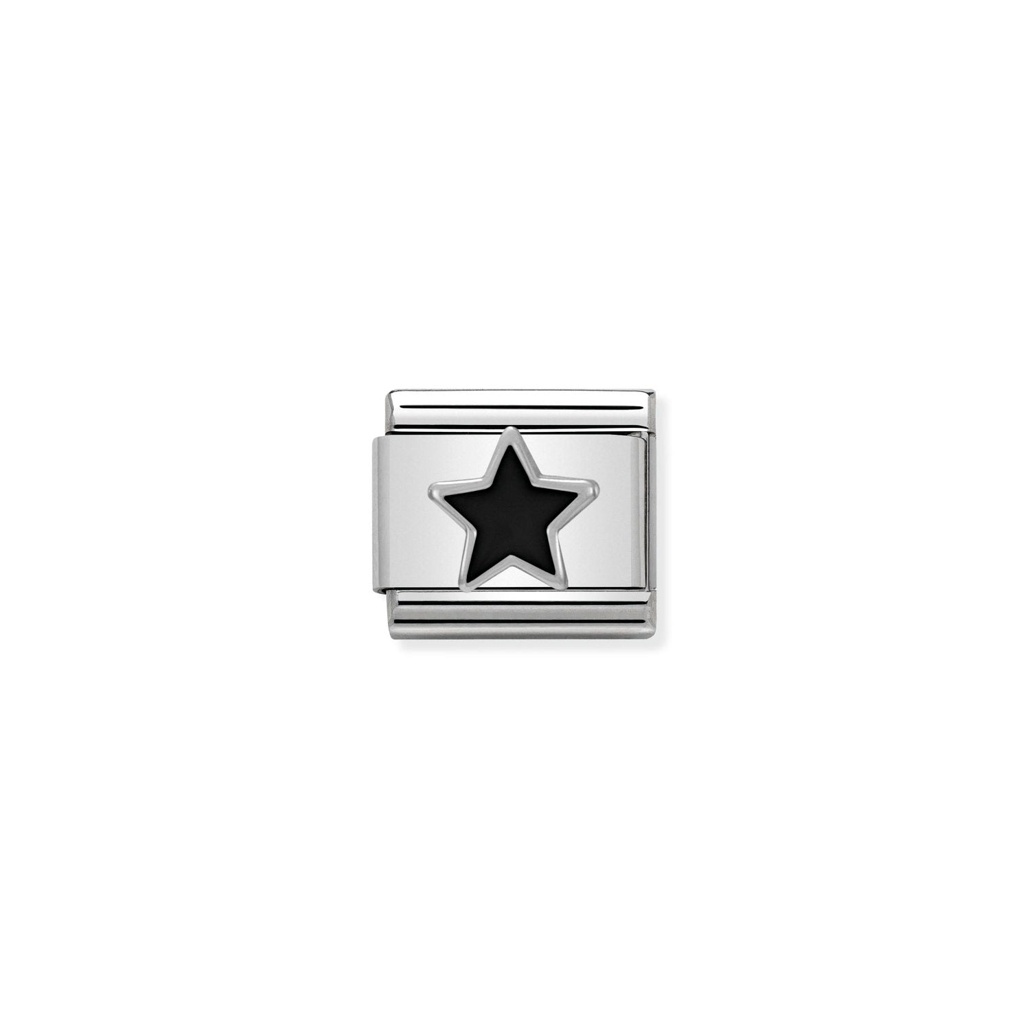 Nomination Classic SYMBOLS Silver Black Star Charm