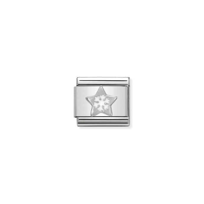 Nomination Classic Silver Star with Snowflake Charm