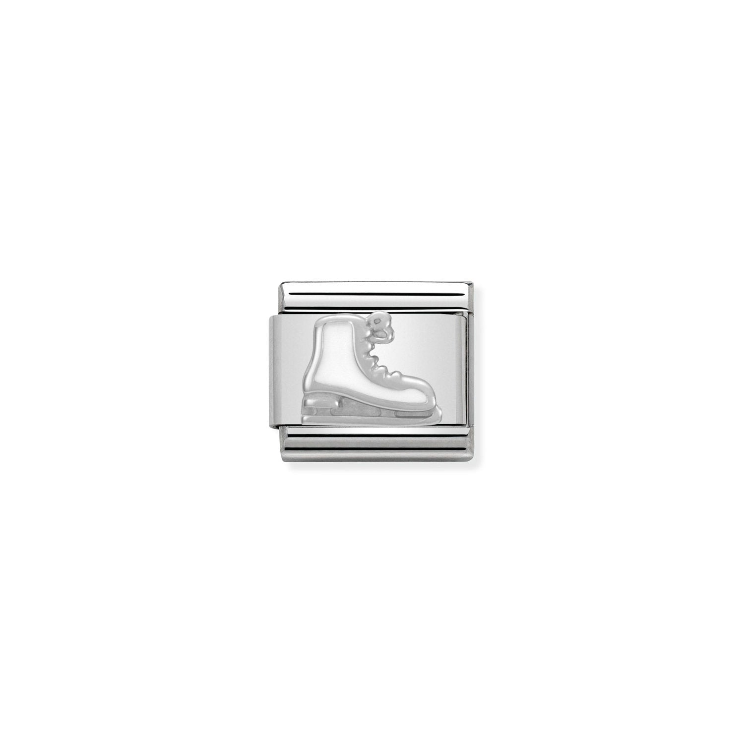 Nomination Classic Silver White Iceskate Charm
