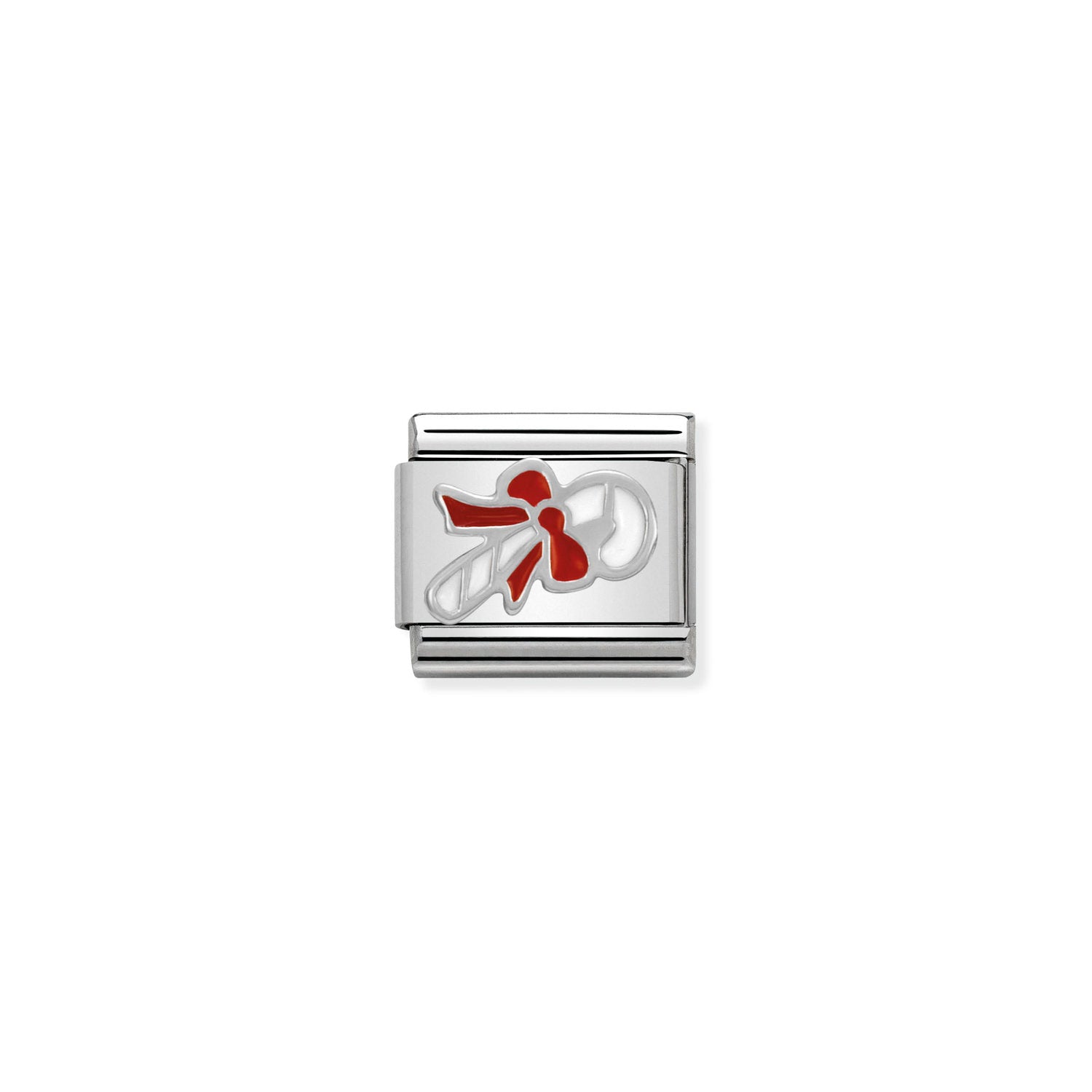 Nomination Classic Silver Candy Cane Charm