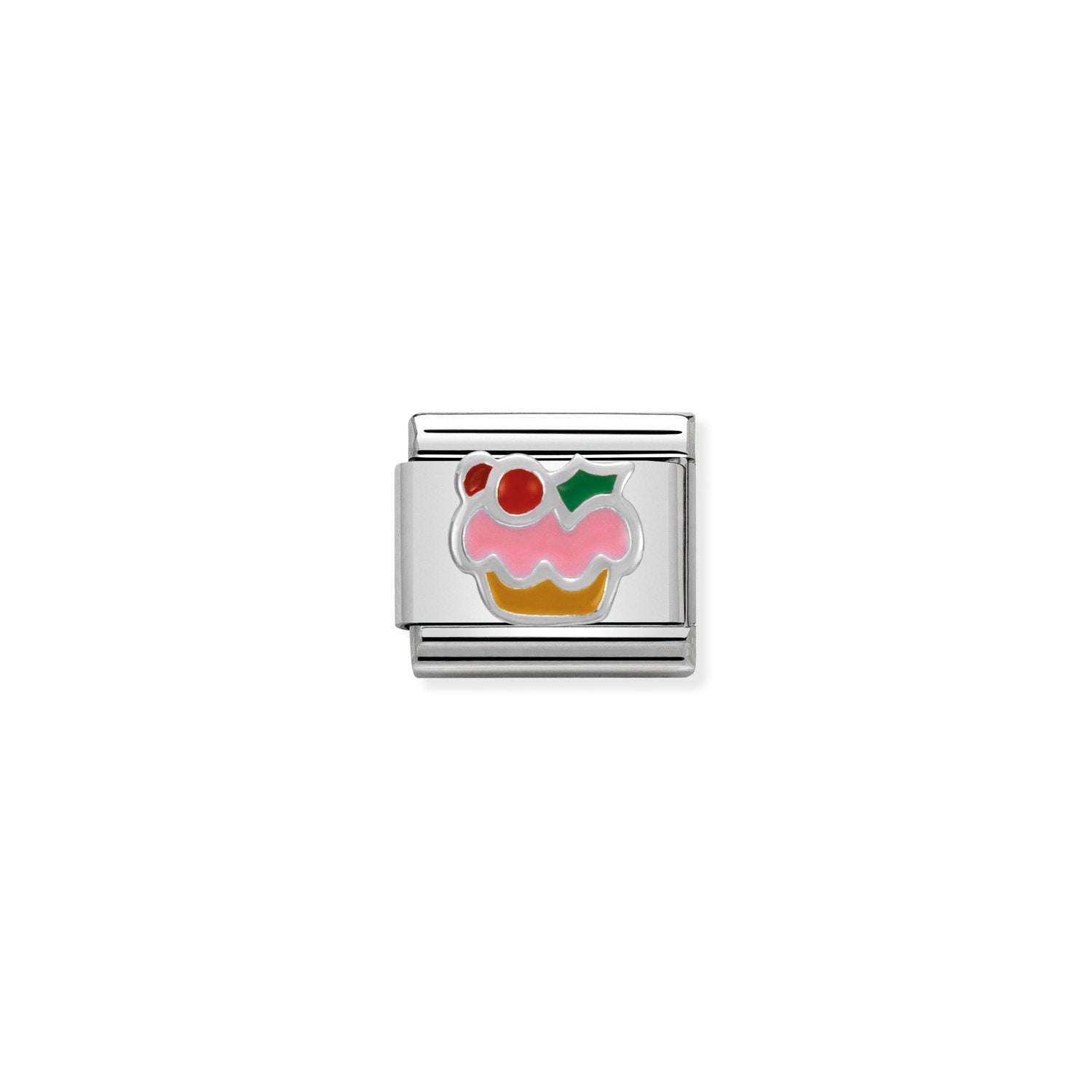 Nomination Classic Silver Cupcake Charm