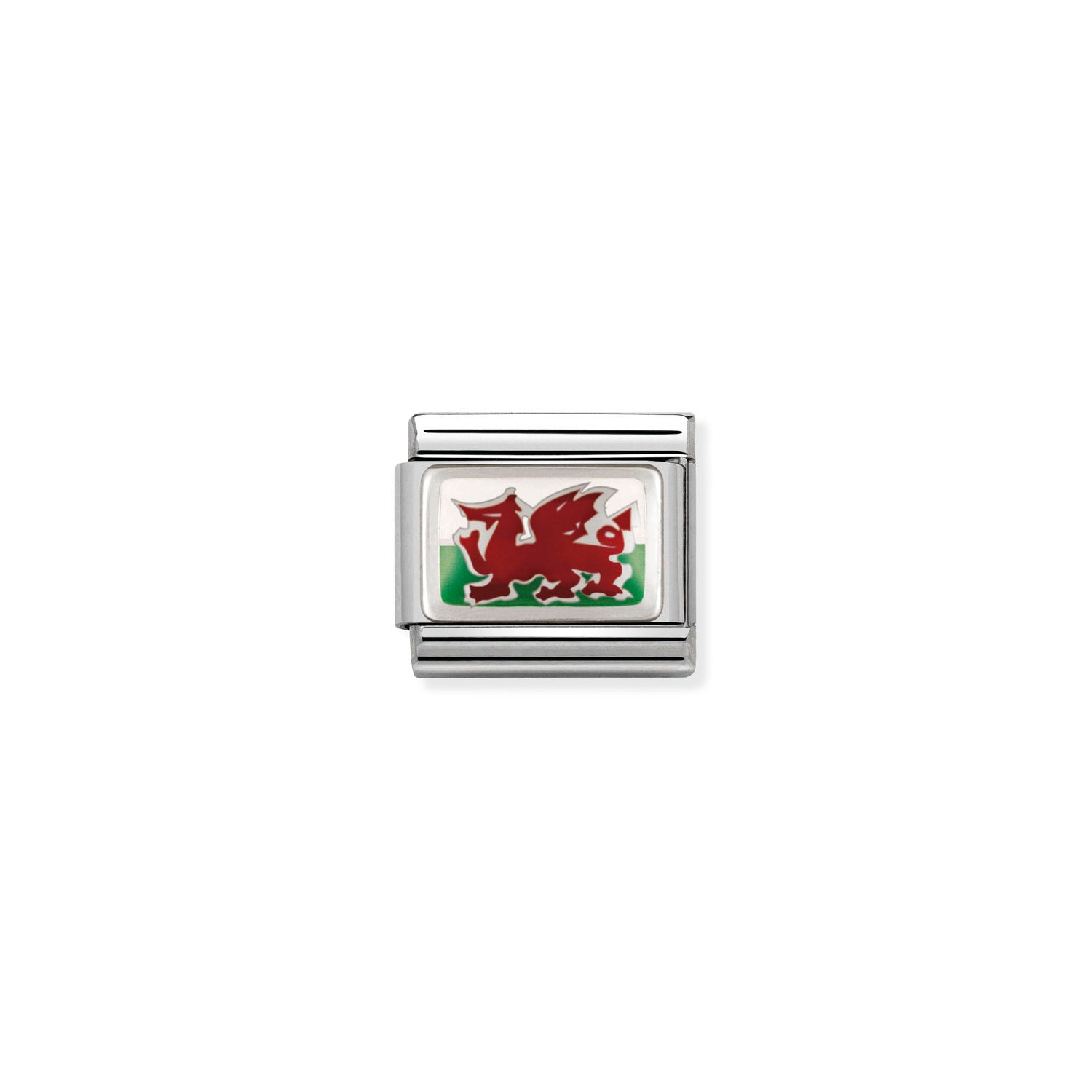 Nomination Classic FLAGS Silver Wales Charm