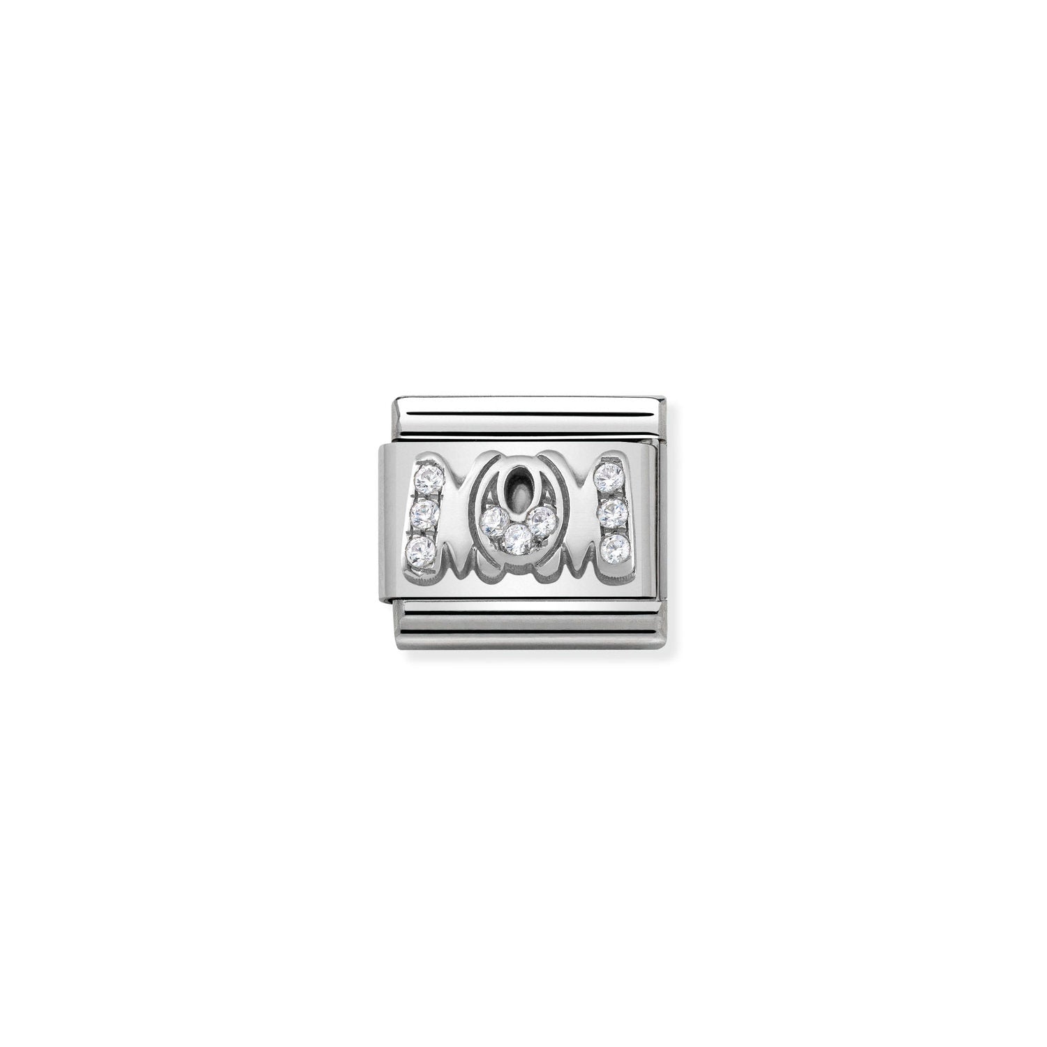 Nomination Classic Silver CZ MOM Charm