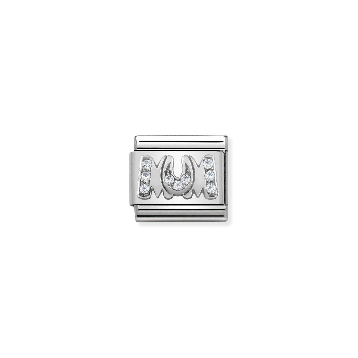 Nomination Classic Silver CZ MUM Charm