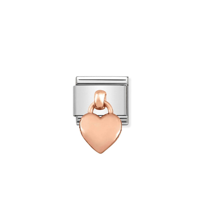 Nomination Classic CHARMS 9ct Rose Gold Heart Charm