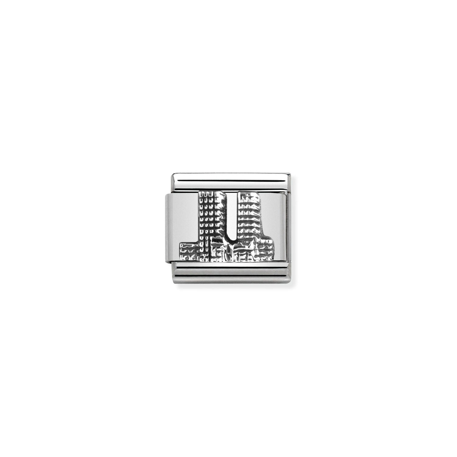 Nomination Classic MONUMENTS RELIEF Silver Twin Towers Charm
