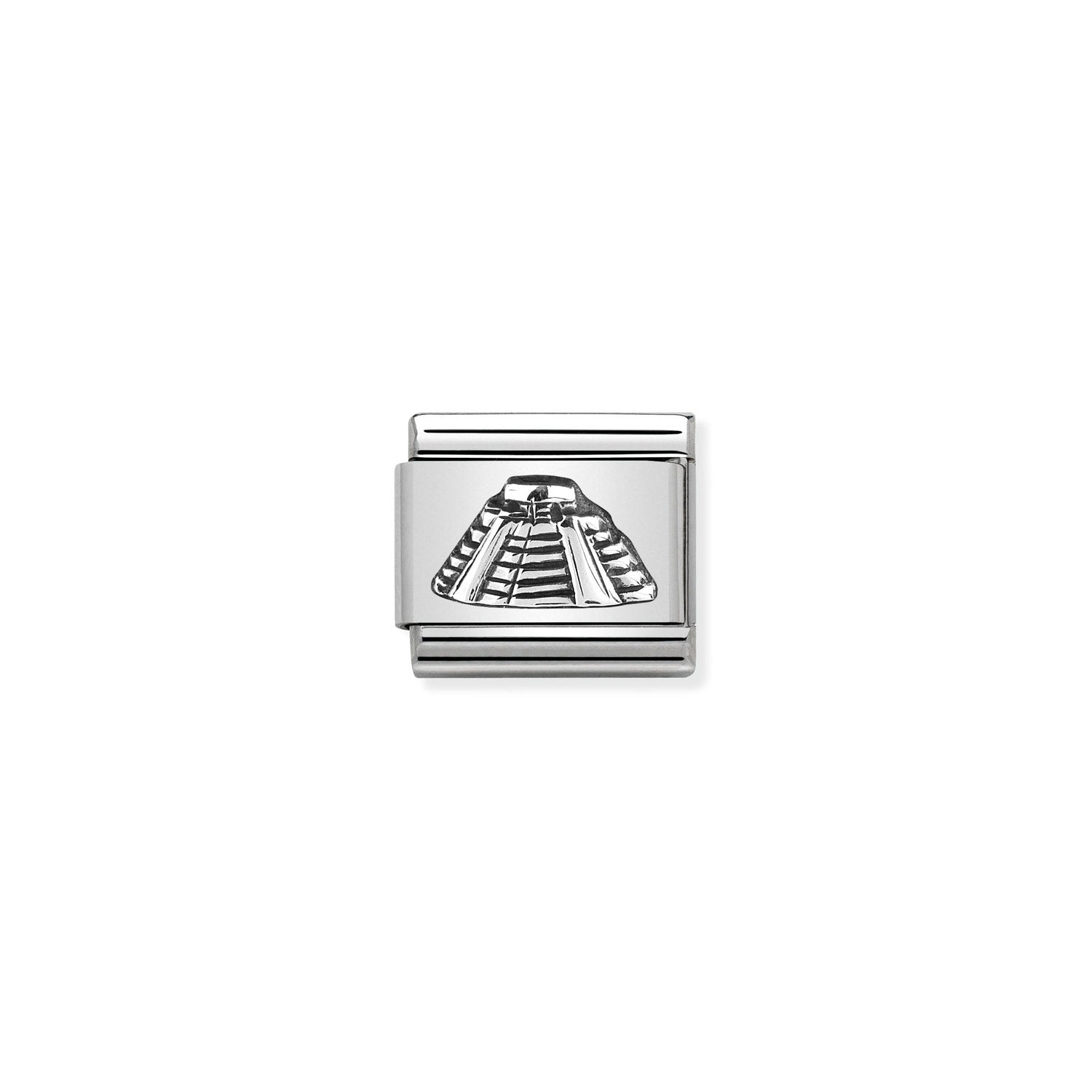Nomination Classic MONUMENTS RELIEF Silver Mayan Pyramid Charm
