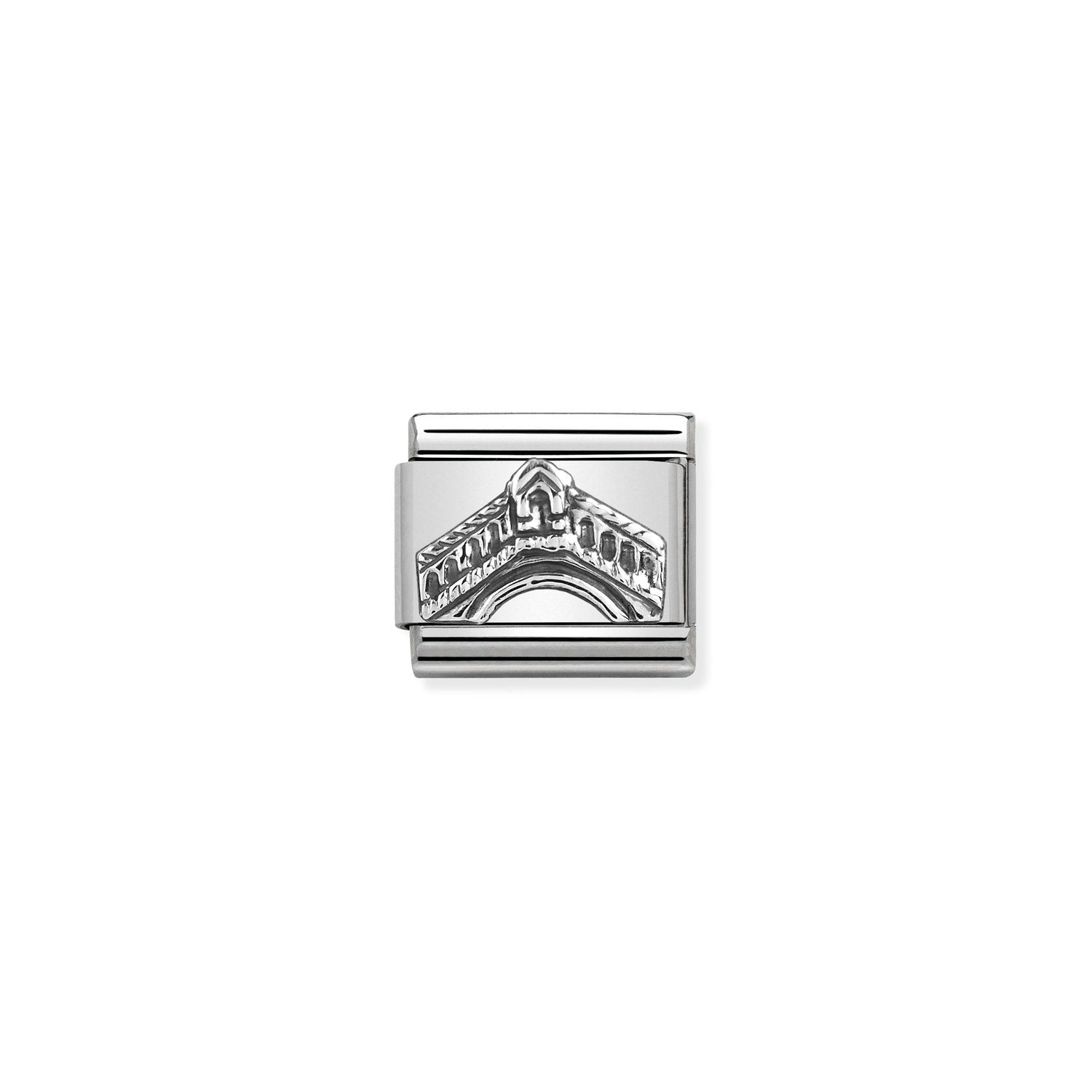 Nomination Classic MONUMENTS RELIEF Silver Rialto Bridge Charm