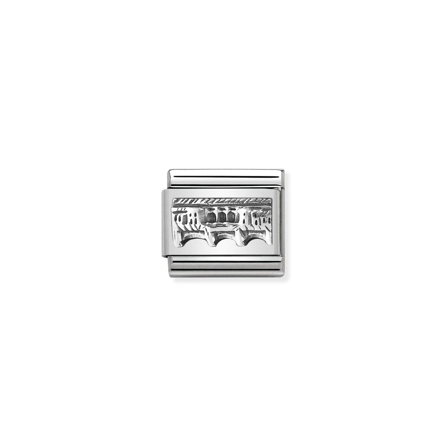 Nomination Classic MONUMENTS RELIEF Silver Ponte Vecchio Charm