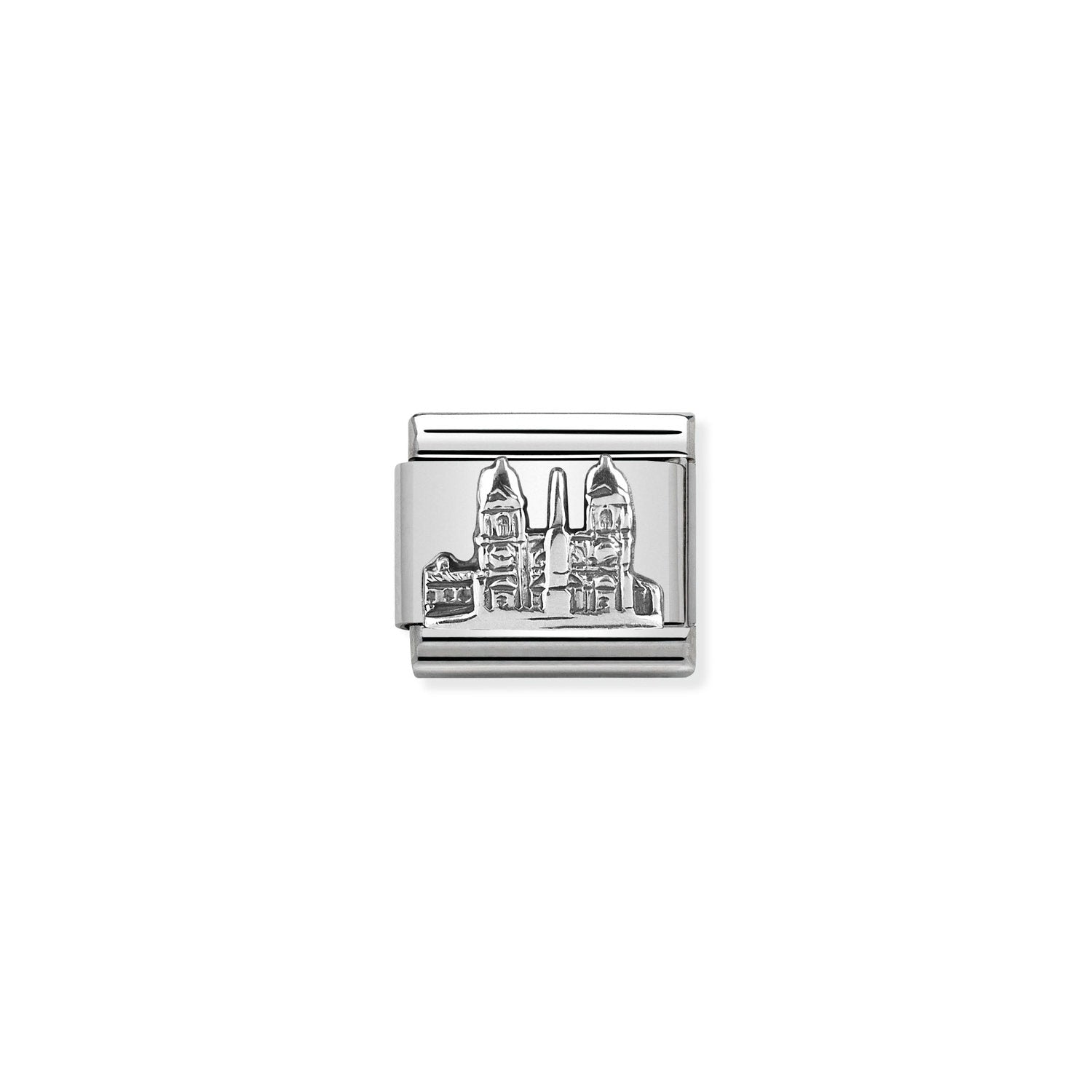 Nomination Classic MONUMENTS RELIEF Silver Piazza di Spagna (Rome Charm Charm