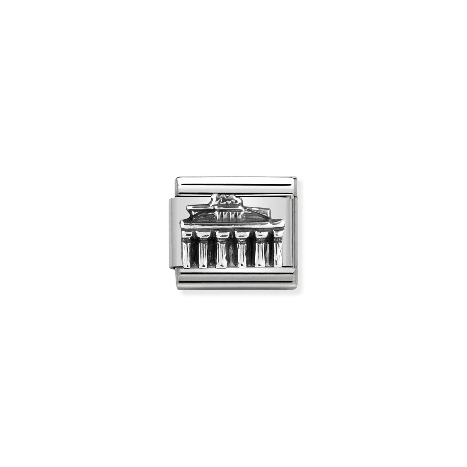 Nomination Classic MONUMENTS RELIEF Silver Brandenburg Gate Charm