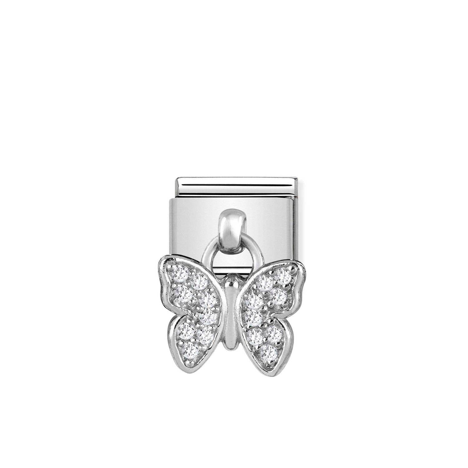 Nomination Classic CHARMS stainless Silver Butterfly Charm