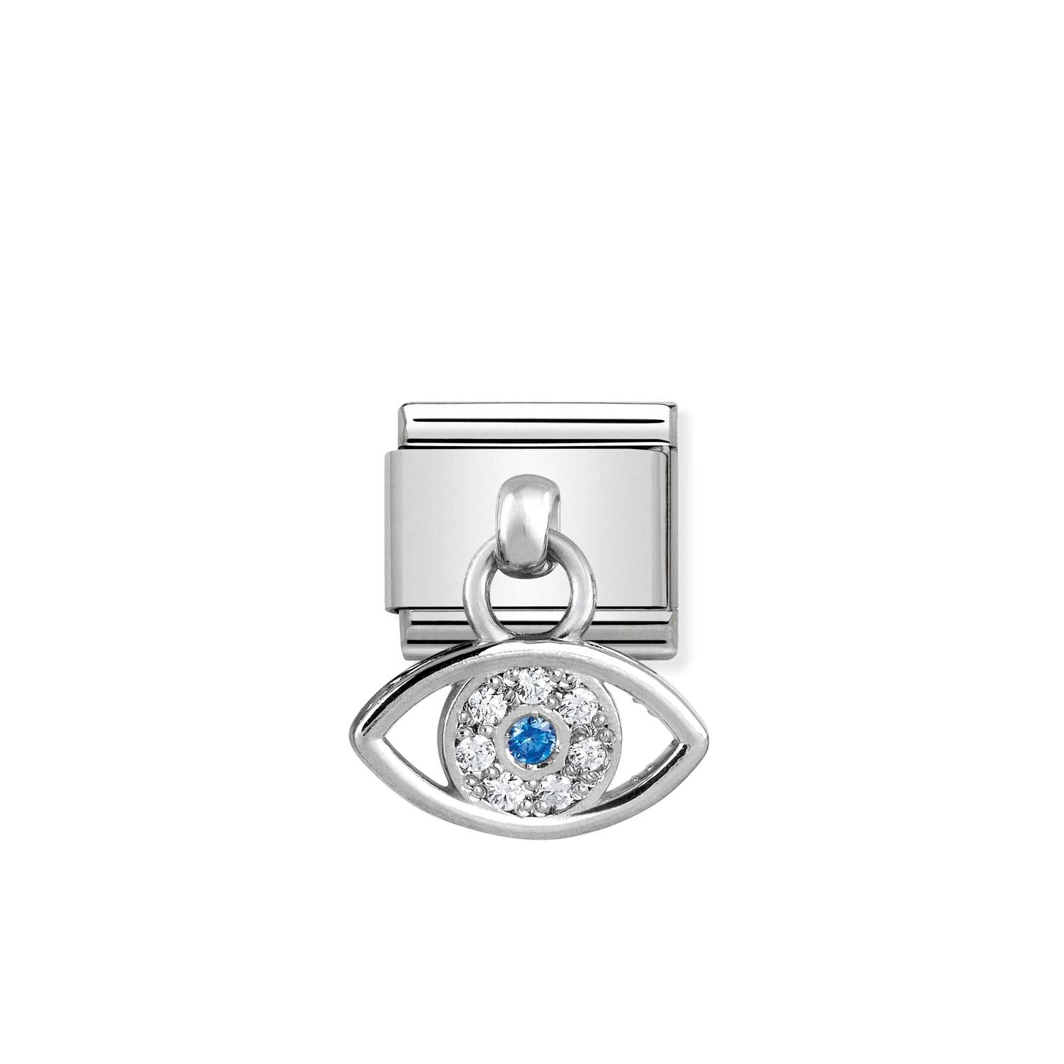 Nomination Classic CHARMS stainless Silver Greek eye Charm