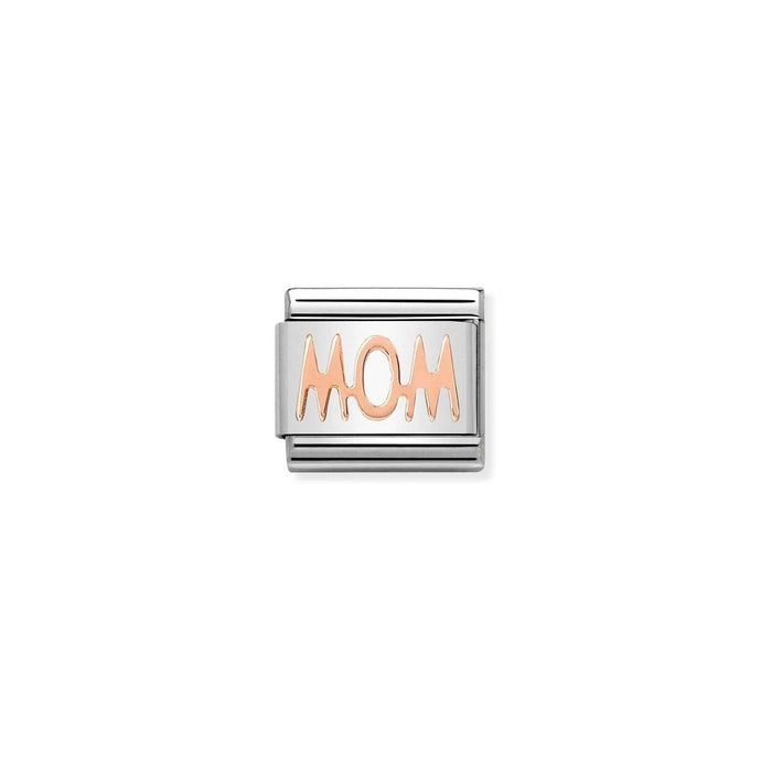Nomination Classic WRITINGS 9ct Rose Gold Mom Charm