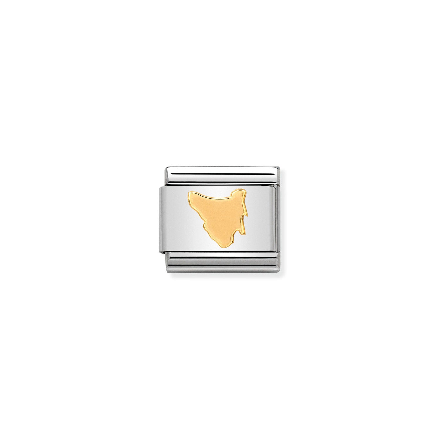 Nomination Classic Gold Tasmania map Charm