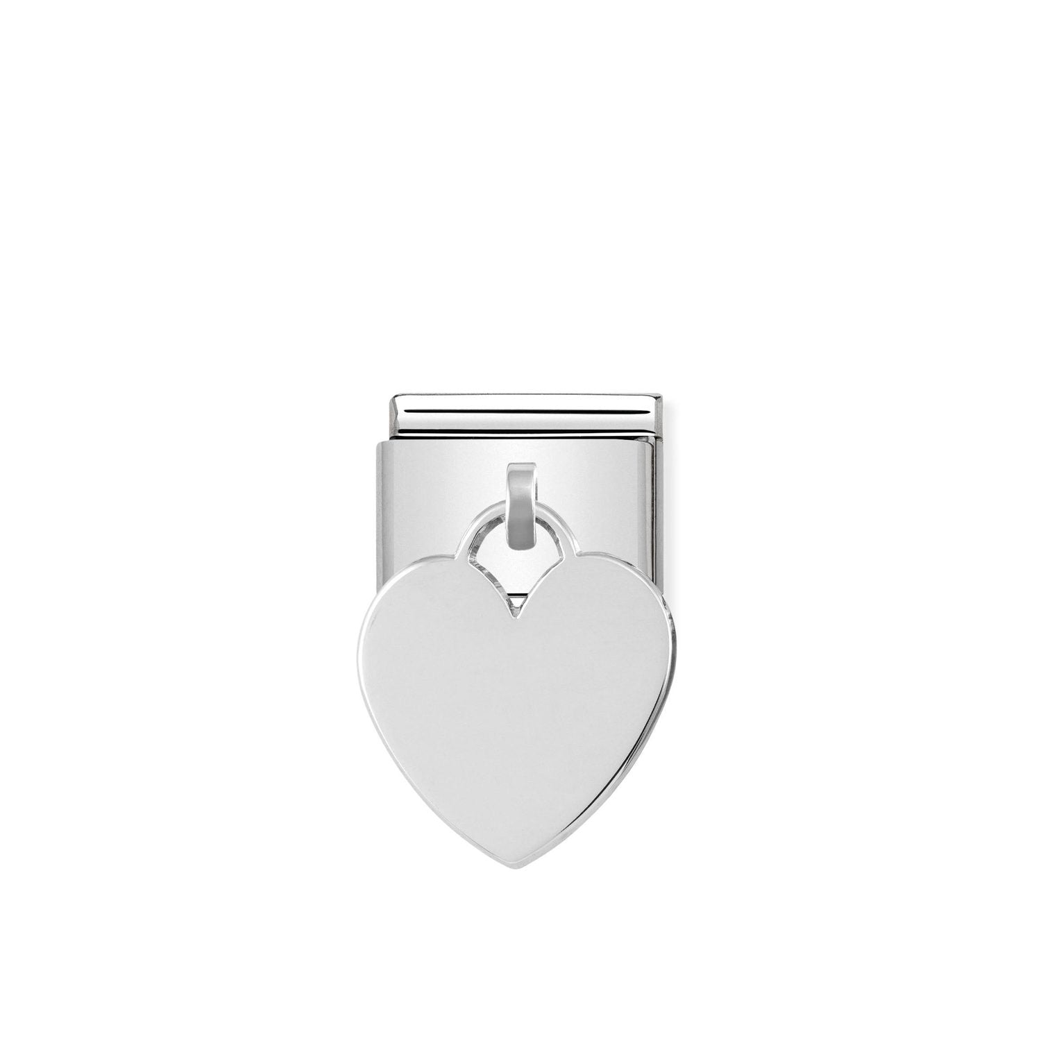Nomination Classic CHARMS PLATES Silver Pendant Heart Charm