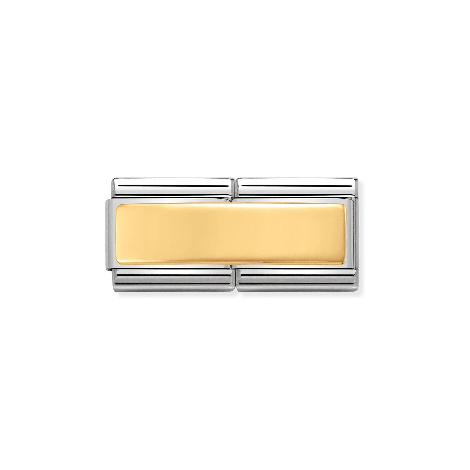 Nomination Classic DOUBLE ENGRAVED Gold CUSTOM Smooth Plate Charm