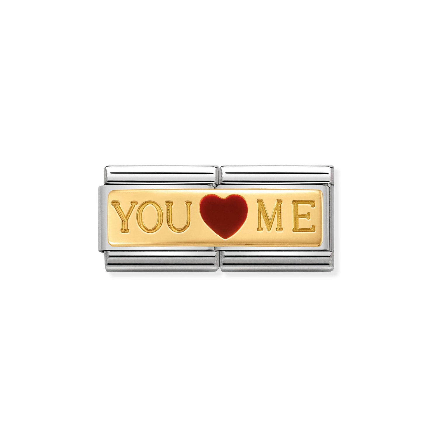 Nomination Classic DOUBLE ENGRAVED Gold You And Me Charm