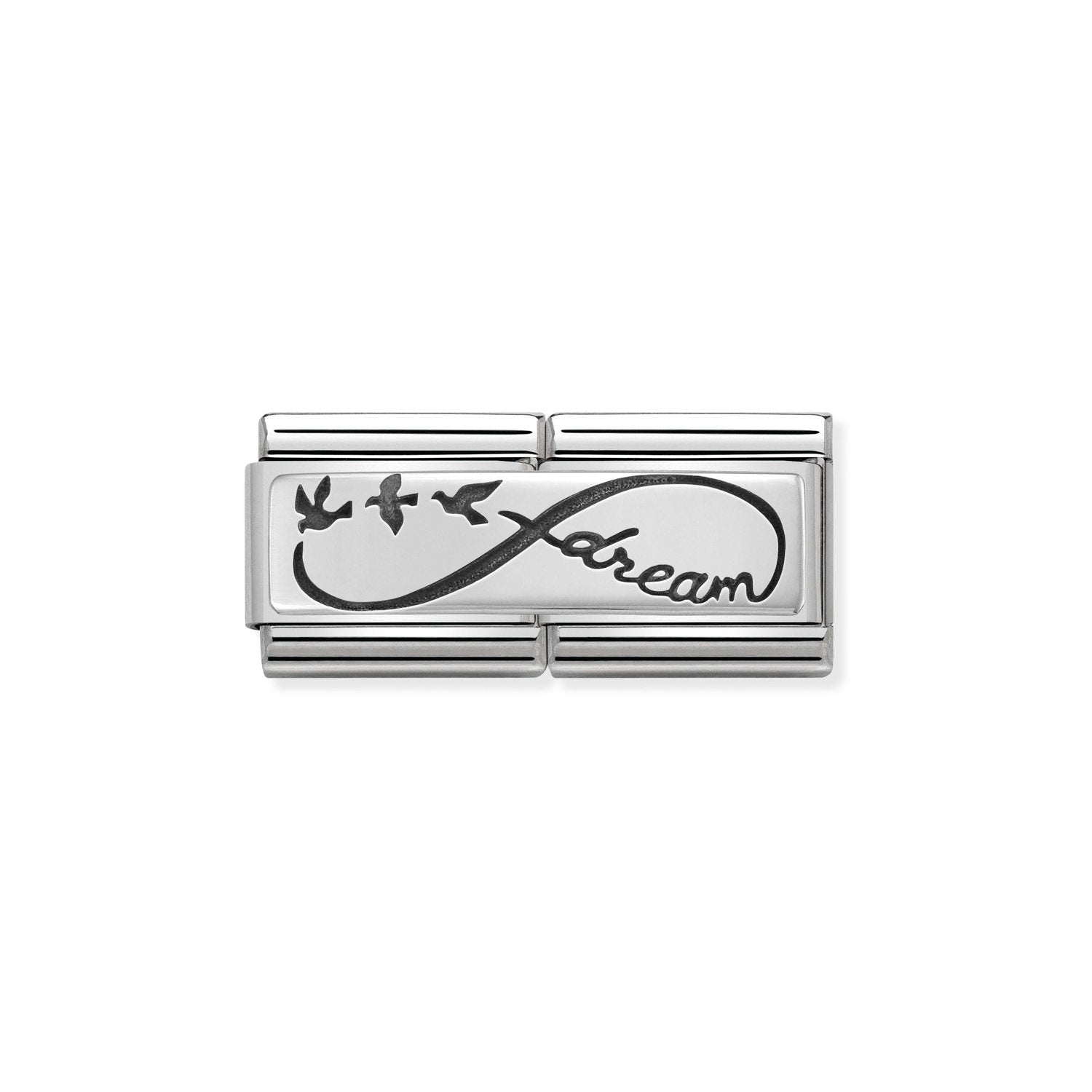 Nomination Classic DOUBLE ENGRAVED Silver CUSTOM Infinite Dream Charm