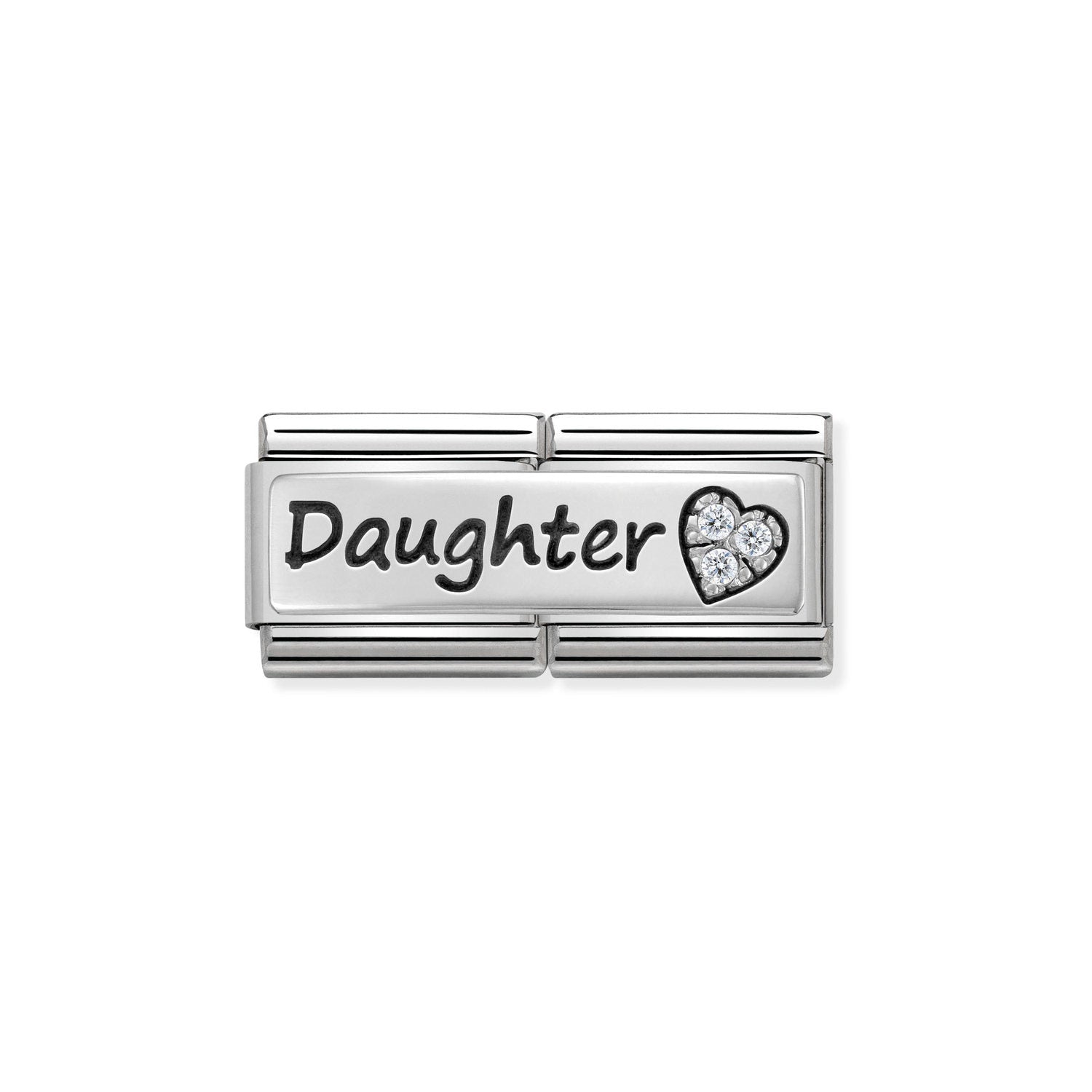 Nomination DOUBLE Classic SYMBOLS Silver Daughter Charm