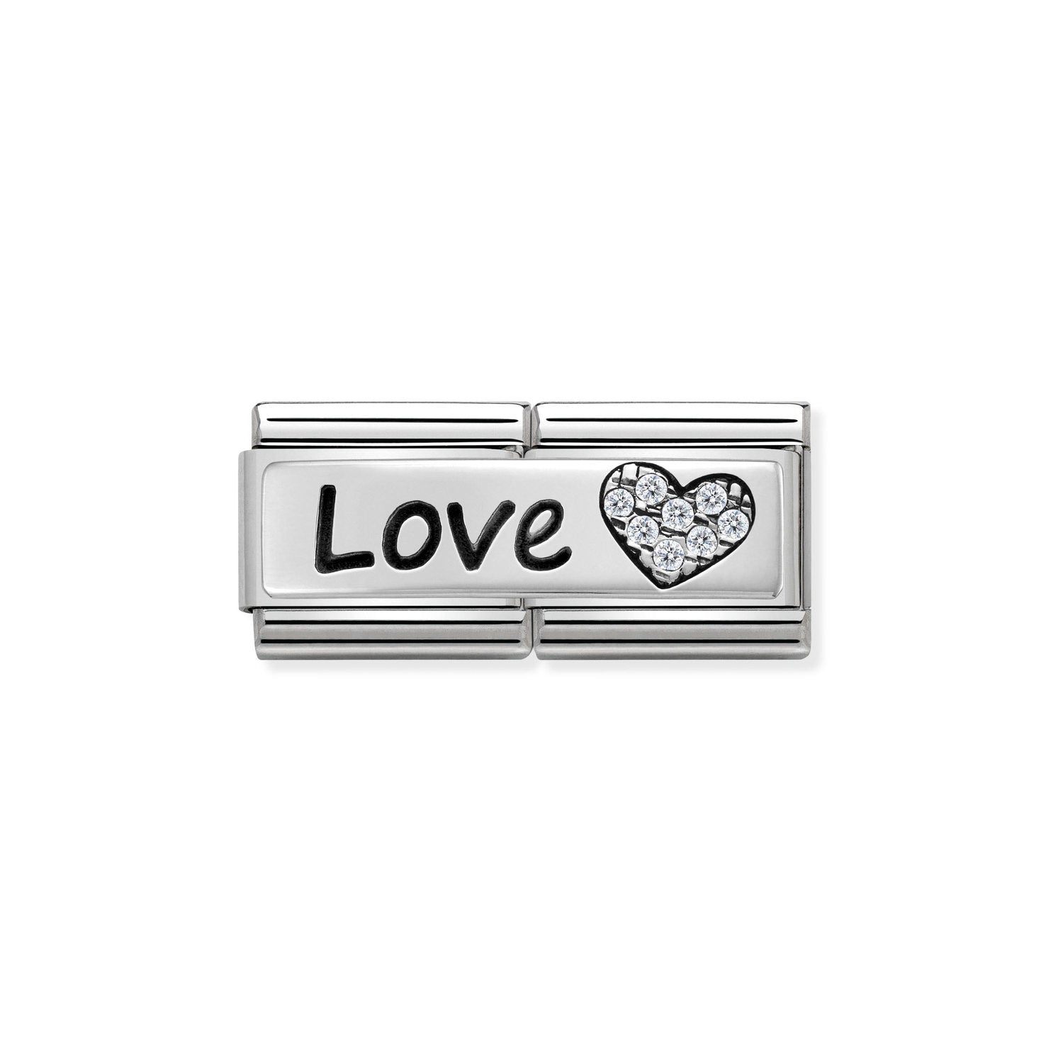 Nomination DOUBLE Classic SYMBOLS Silver Love And Heart Charm