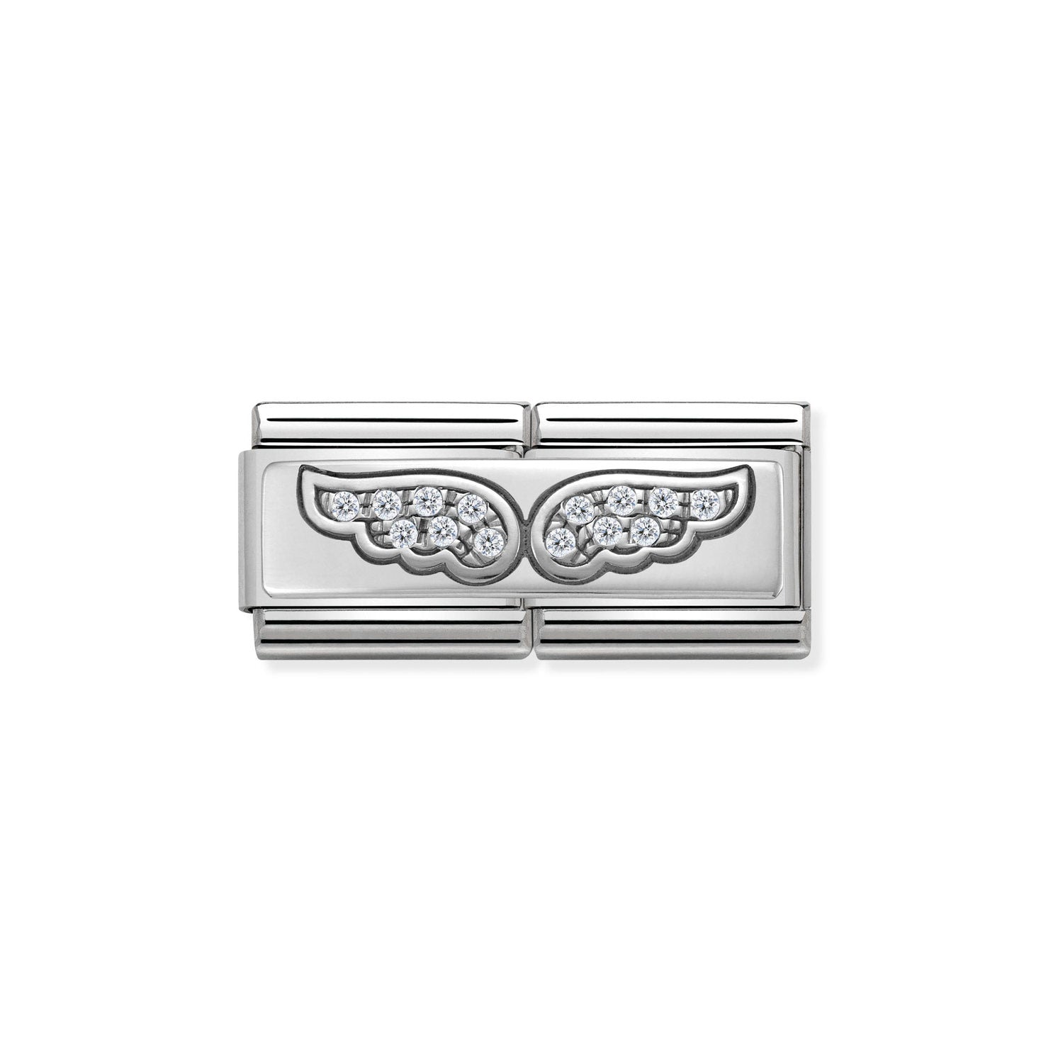 Nomination Classic DOUBLE RICH Silver Angel Wings Charm