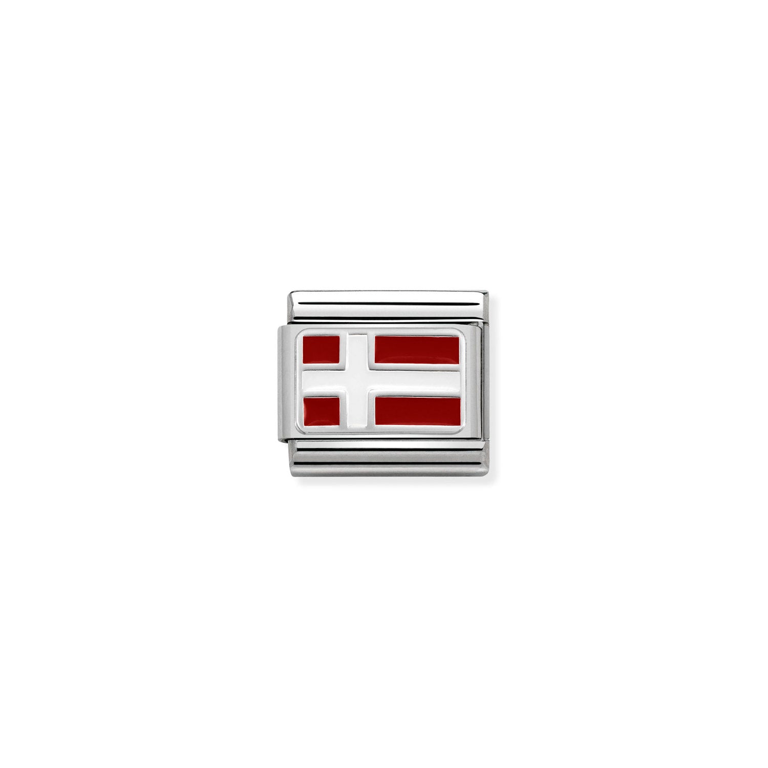 Nomination Classic FLAGS Silver Denmark Charm