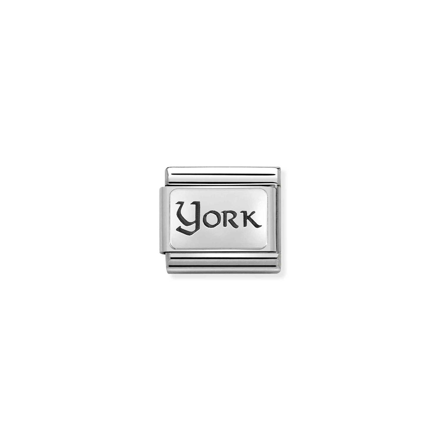 Nomination Classic GEOGRAPHIC PLATES Silver York Charm