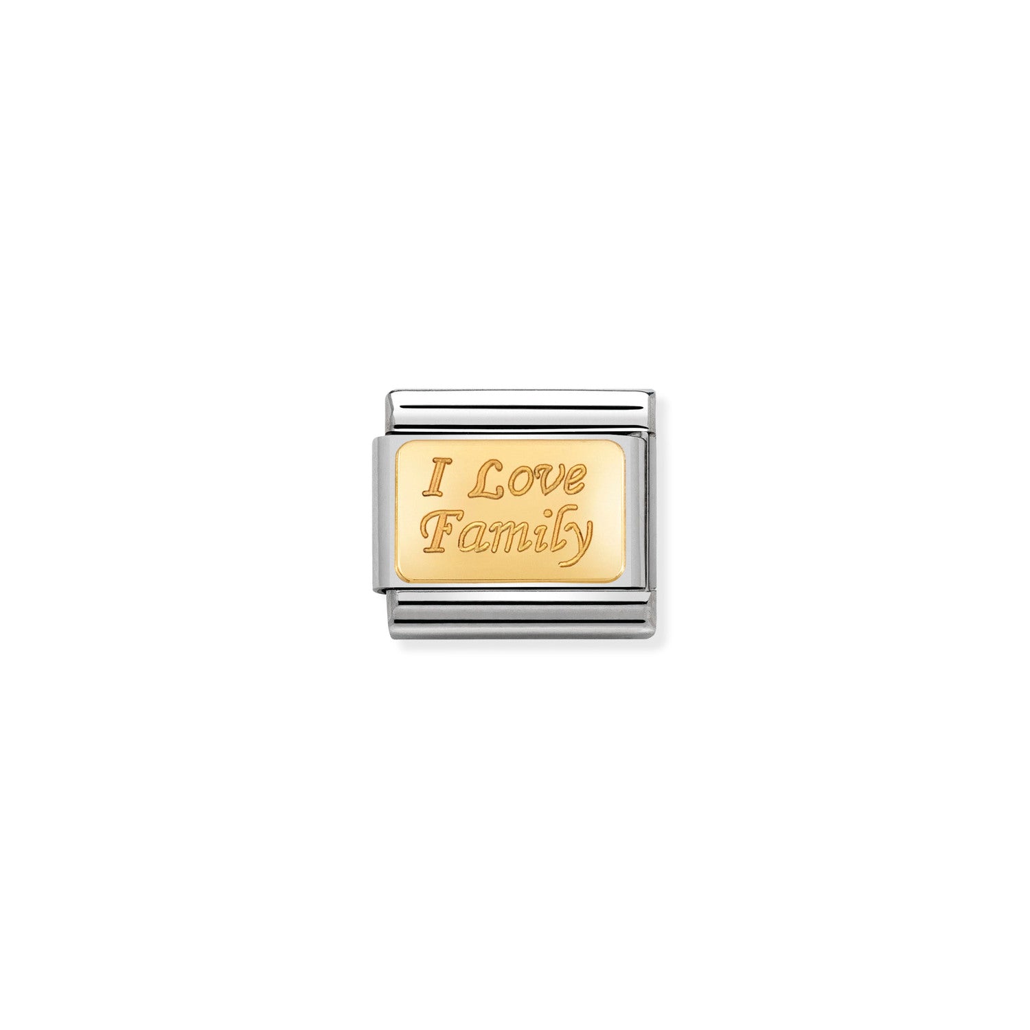 Nomination Classic Gold CUSTOM I Love Family Charm