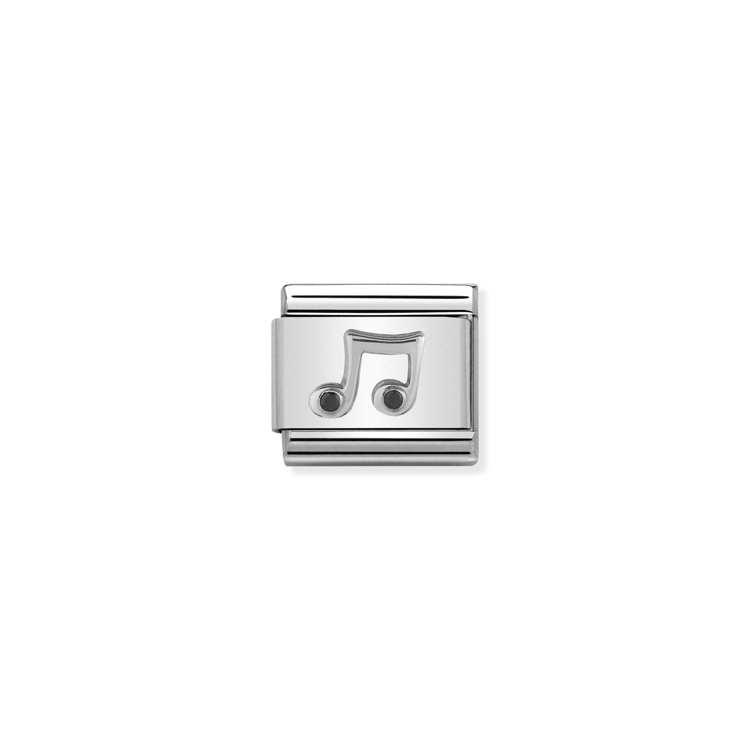 Nomination Classic Silver CZ Music note Charm