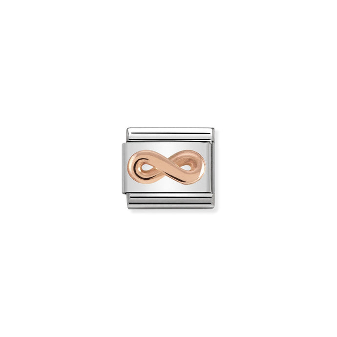 Nomination Classic RELIEF SYMBOLS 9ct Rose Gold Infinity Charm