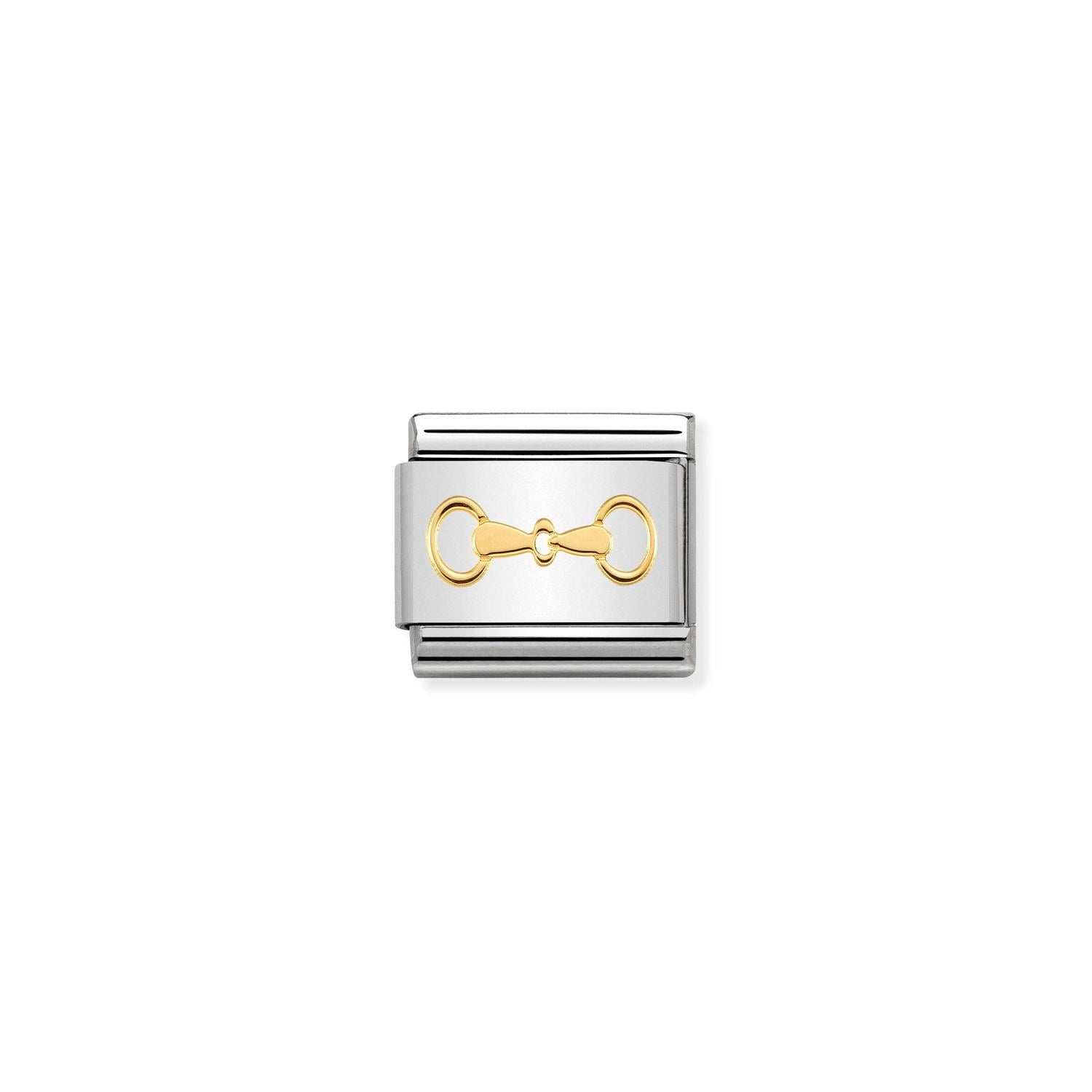 Nomination Classic Gold Snaffle bit Charm