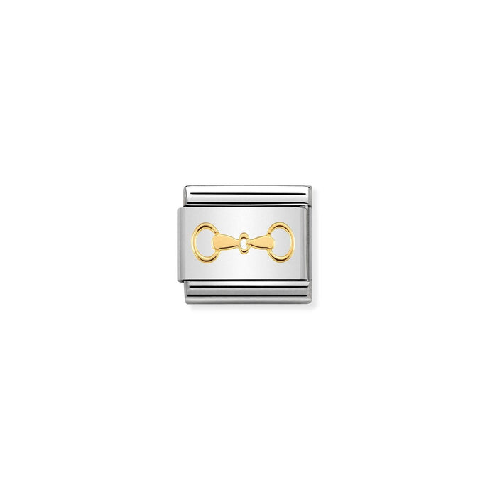 Nomination Classic Gold Snaffle bit Charm