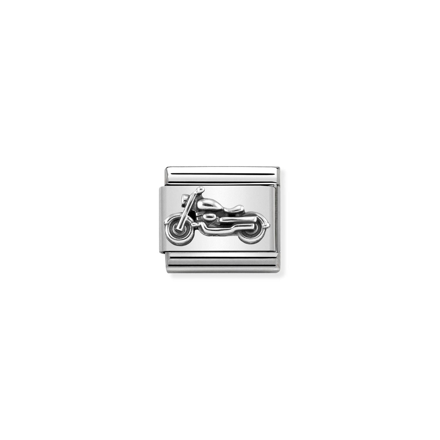 Nomination Classic OXIDIZED SYMBOLS in Silver Vintage Bike Charm