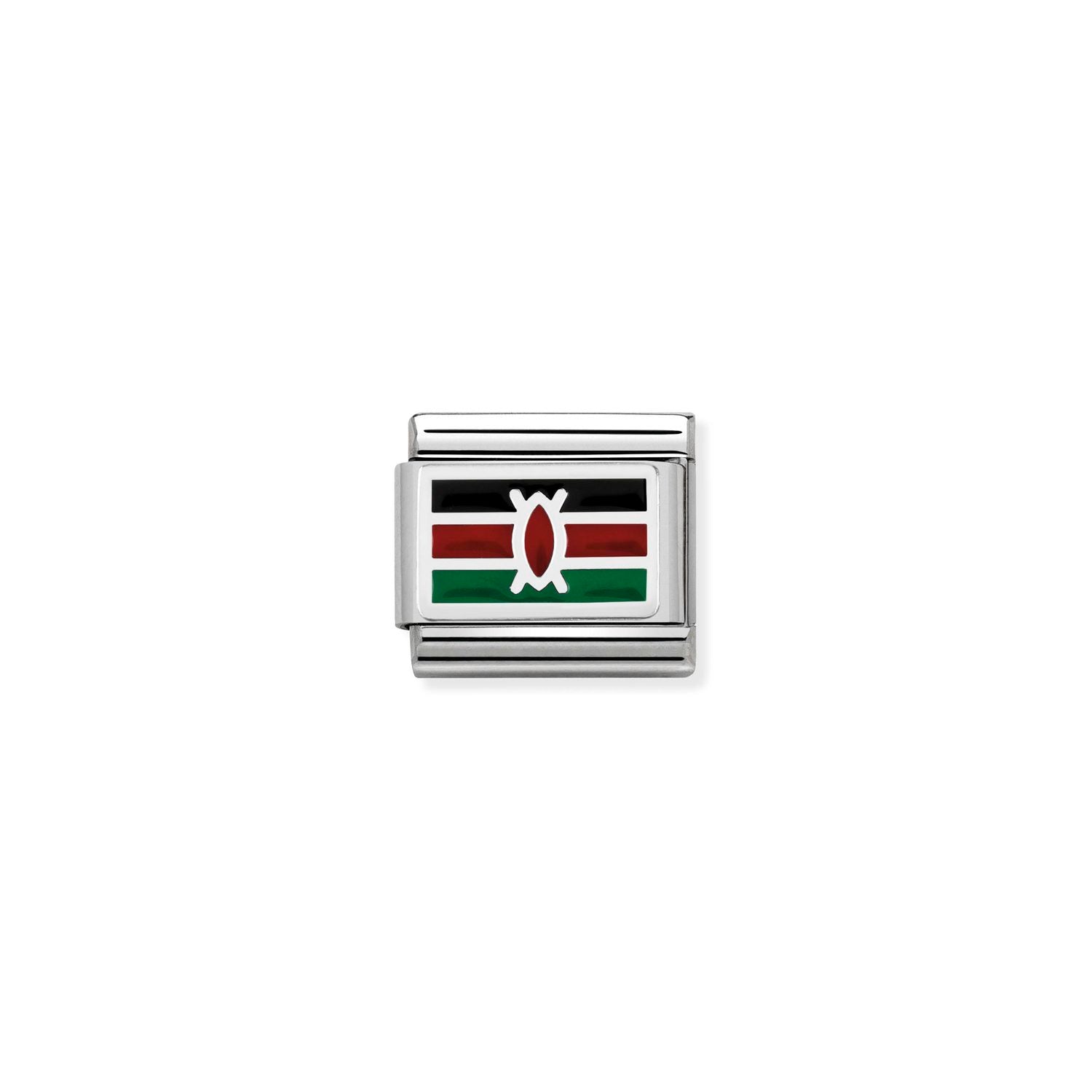 Nomination Classic FLAGS Silver Kenya Charm