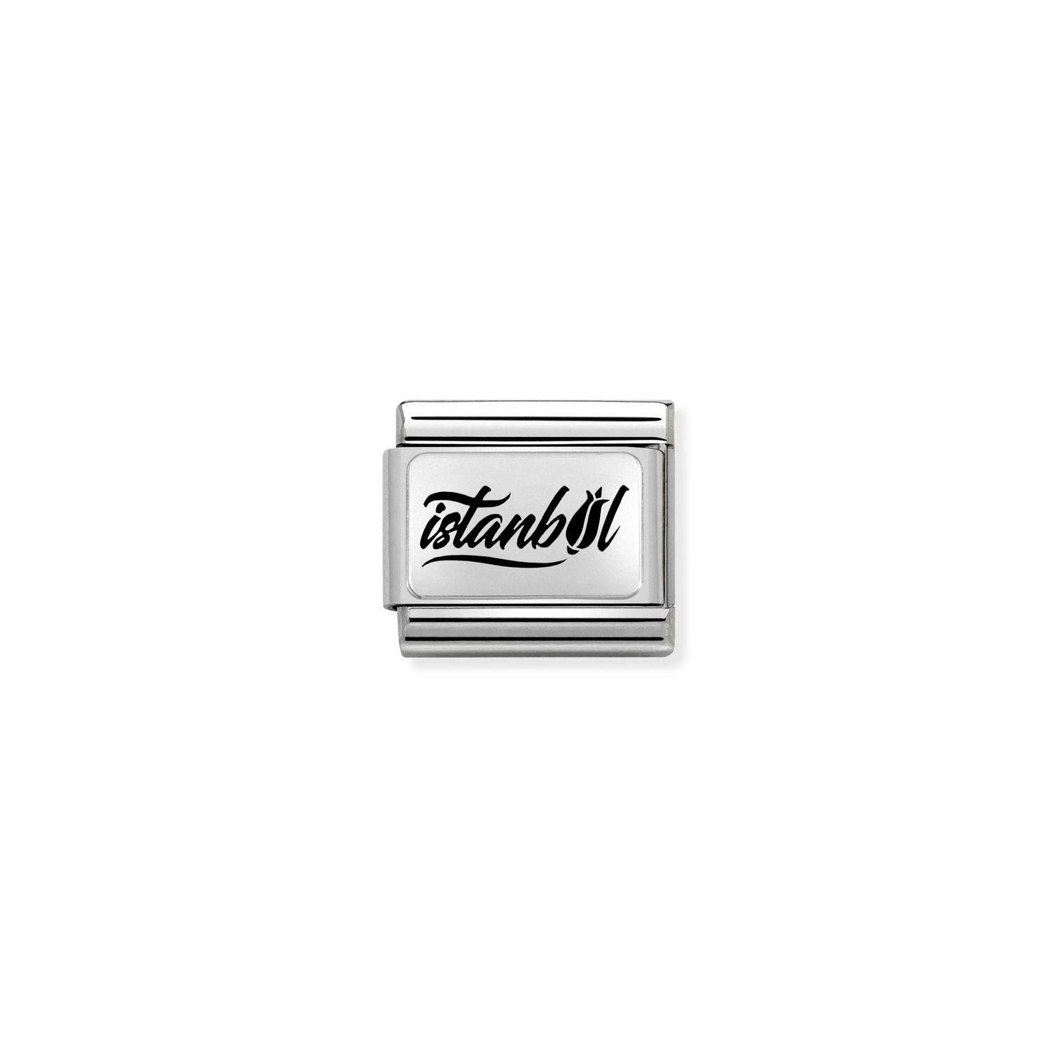 Nomination Classic GEOGRAPHIC PLATES Silver Istanbul Charm