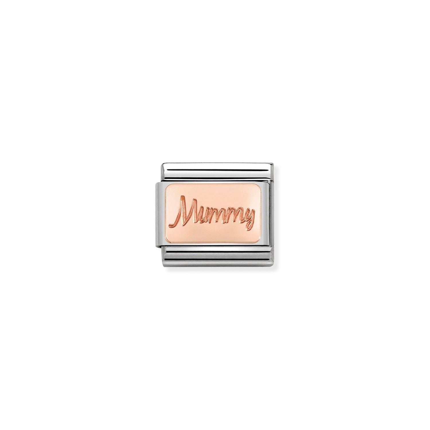 Nomination Classic PLATES 9ct Rose Gold CUSTOM Mummy plate Charm